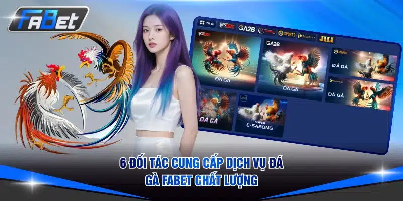 6 đối tác cung cấp dịch vụ đá gà FABET chất lượng